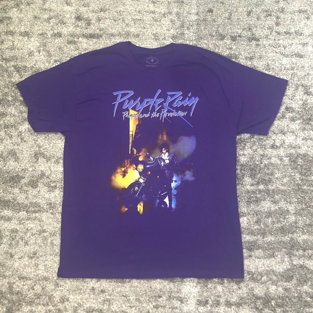 Purple Rain Prince T Shirt New Large